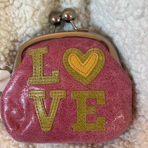 Hard to find Fossil leather coin purse.